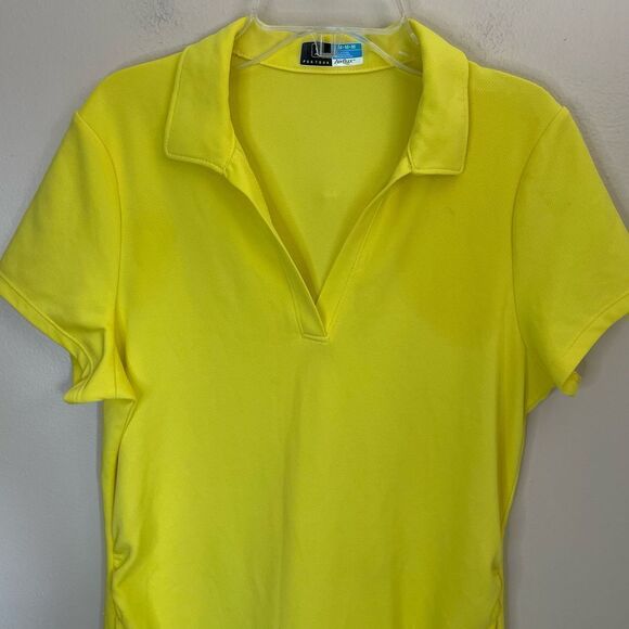 Airflux| Medium| Yellow| PGA Tour| Golf Tee| Moisture Wicking| Super Stretchy - Picture 10 of 15